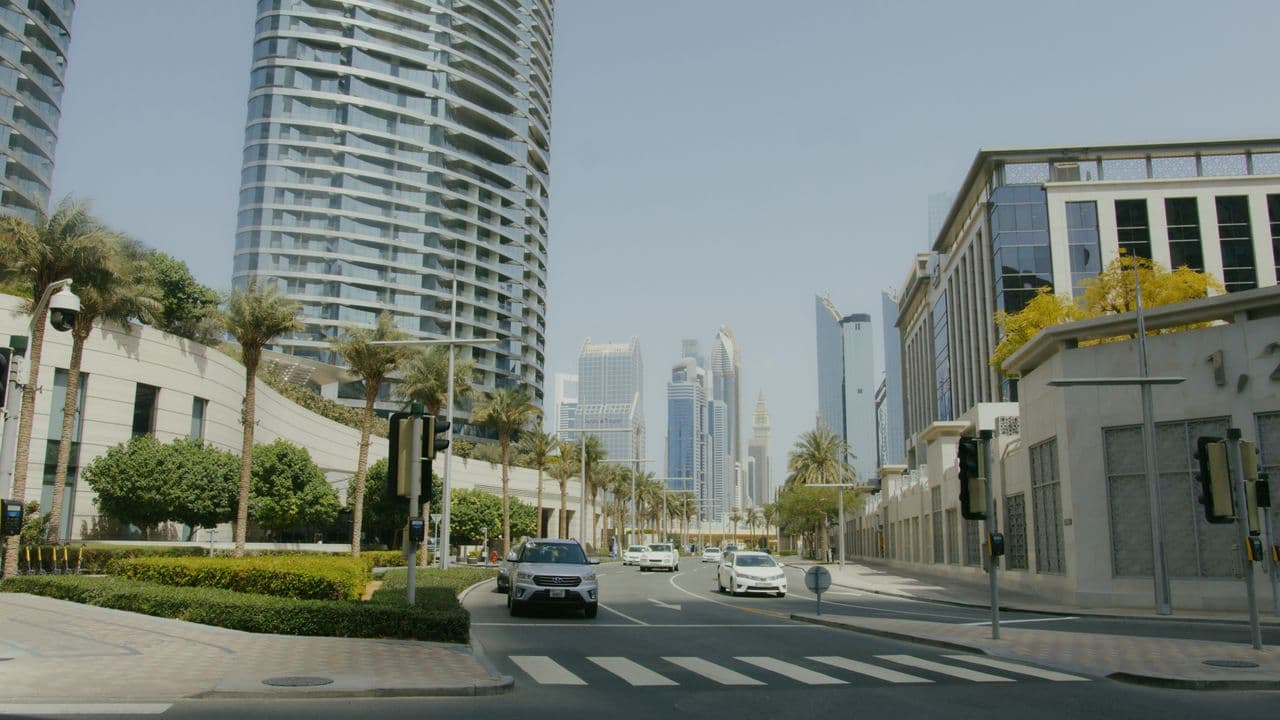 Street view in Dubai's healthcare district