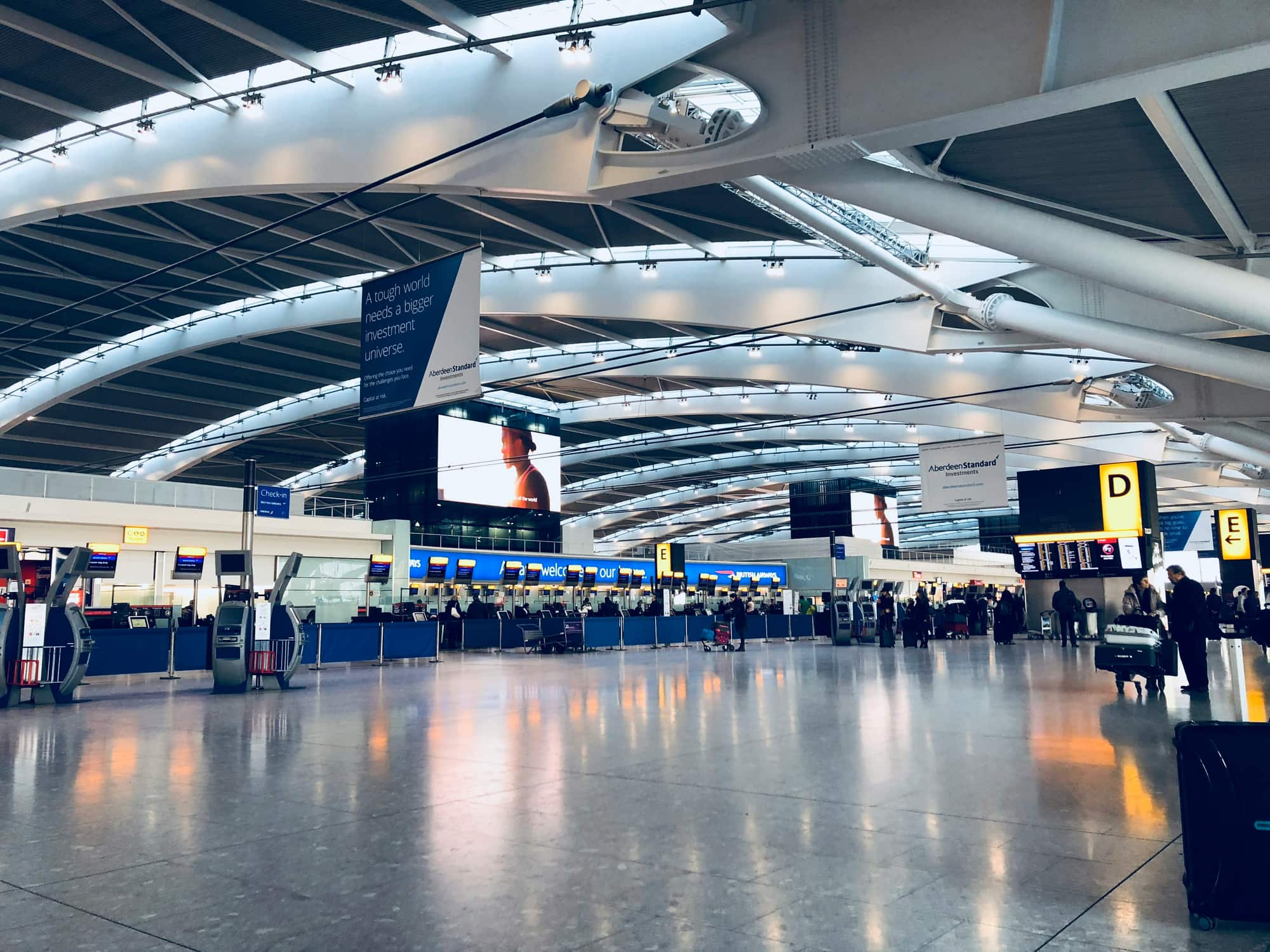 Departure hall at a Philippine airport