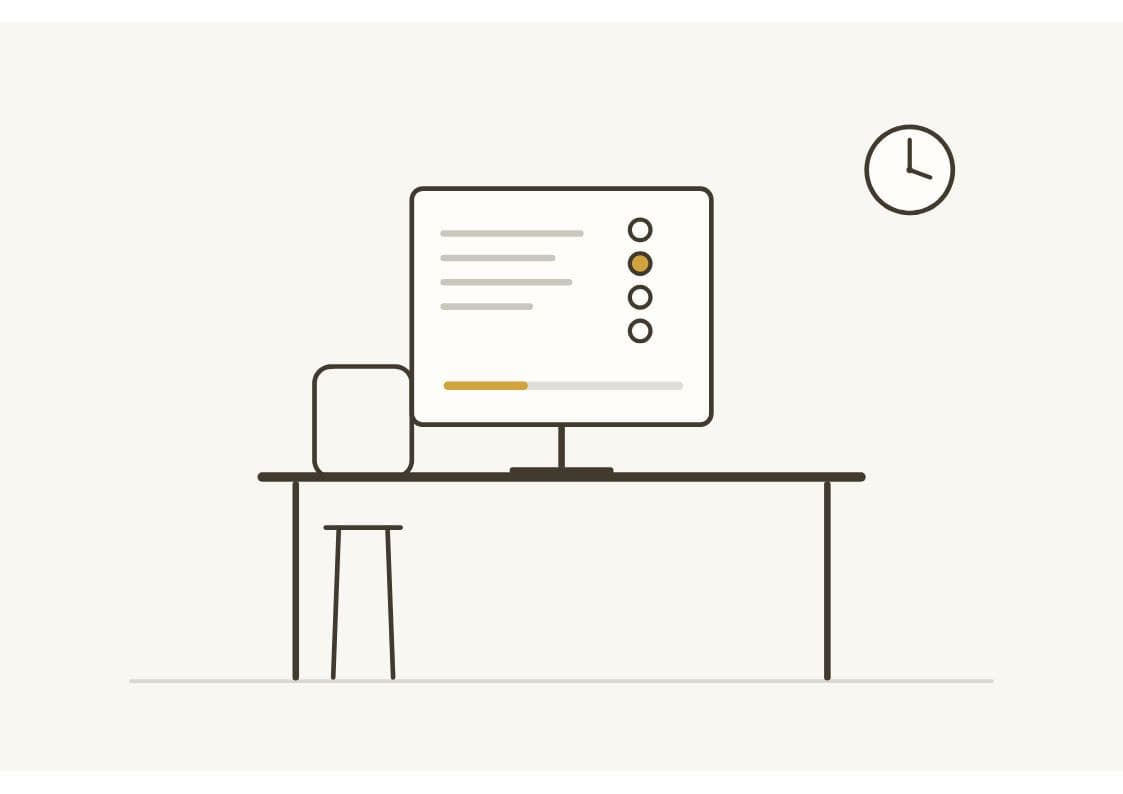 Computer-based licensing exam station